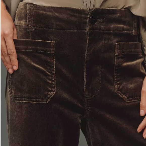 The Colette Full-Length Velvet Pants by Maeve - Picture 3 of 3